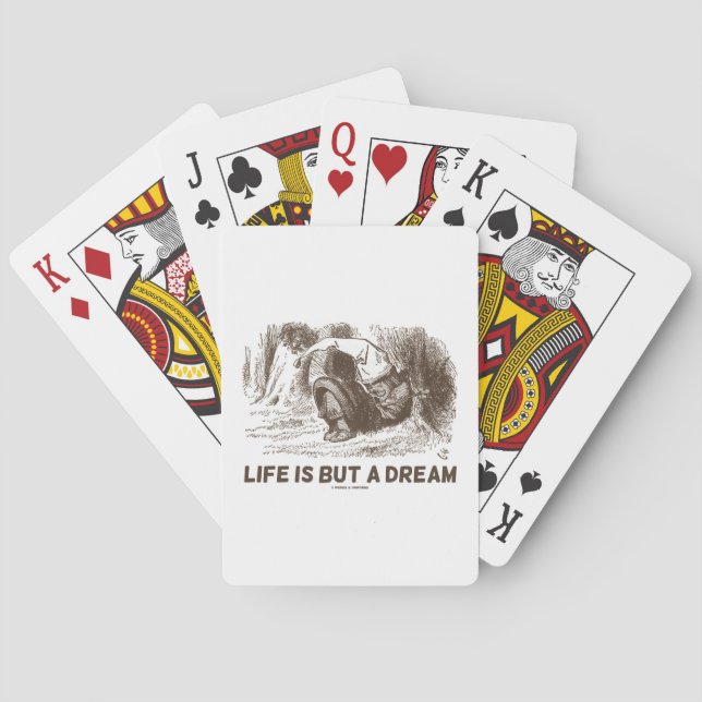 Life Is But A Dream (Red King Snoring Wonderland) Poker Cards (Back)