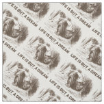 Life Is But A Dream Wonderland Sleeping Red King Fabric