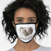 Life Is But A Dream Wonderland Sleeping Red King Face Mask (Worn Her)