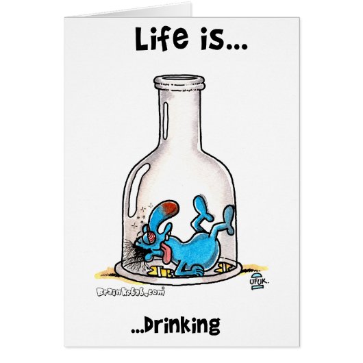 Life is drinking cards (Front)