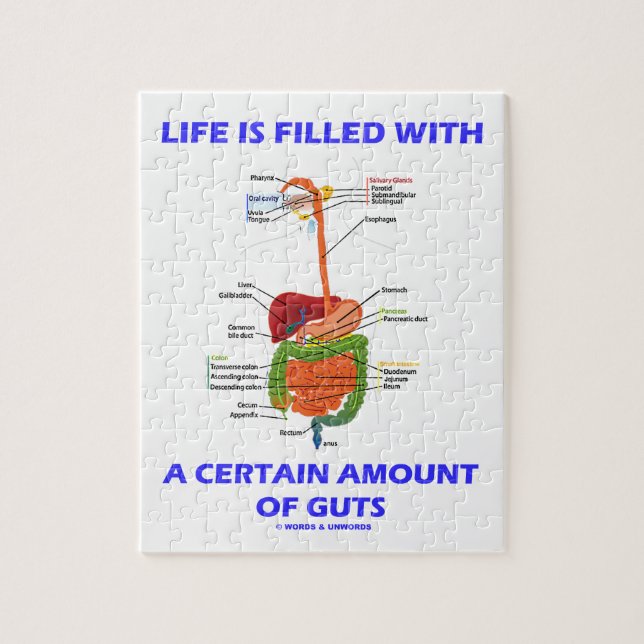 Life Is Filled With A Certain Amount Of Guts Jigsaw Puzzle (Vertical)