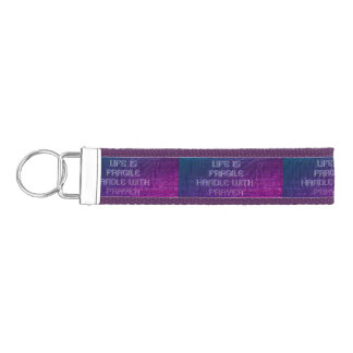 Life is Fragile Prayer Keychain 