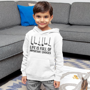 Life is Full Of Important Choices Golf Christmas Hoodie