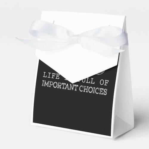 Life Is Full Of Important Choices Golf Favor Boxes