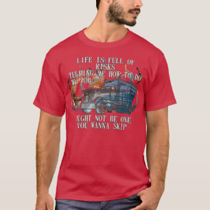Life Is Full Of Risk Trucker Truck Driver Trucker  T-Shirt