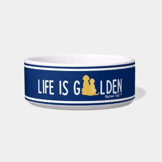 Life is Golden Ceramic Dog Bowl