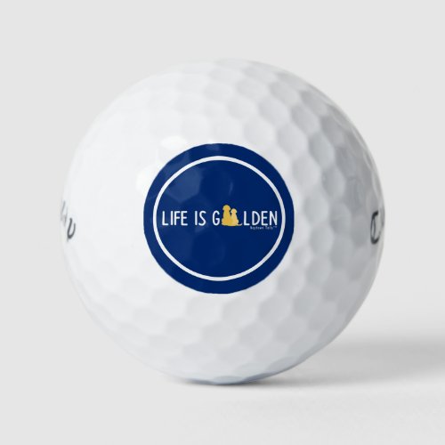 Life Is Golden Golf Balls Set