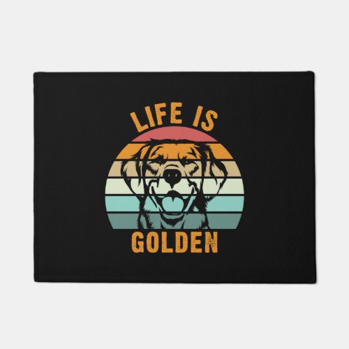 Life is Golden Vintage Retro  Doormat