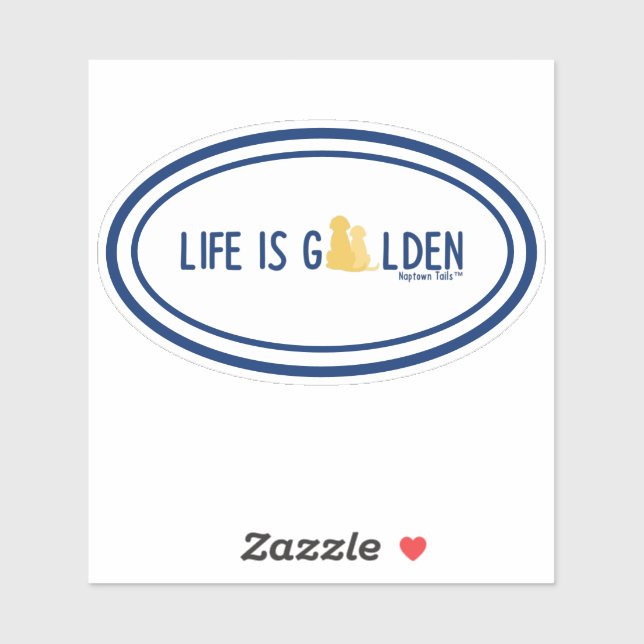 Life Is Golden Vinyl Sticker (Sheet)