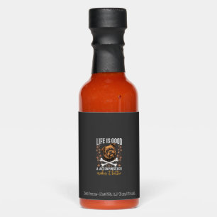 Life Is Good Affenpinscher Dog Crossed Bones Hot Sauces