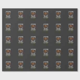 Life Is Good Affenpinscher Dog Crossed Bones Wrapping Paper