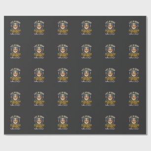Life Is Good Australian Shepherd Dog Bone Wrapping Paper