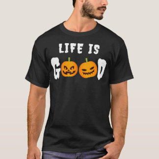 Life Is Good Cool Pumpkin Halloween Costume Tee