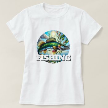 Life Is Good Fishing T-shirt by DakotaInspired at Zazzle