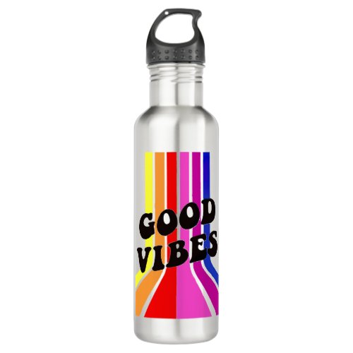 Life is Good Good Vibes Stainless Steel Water Bottle