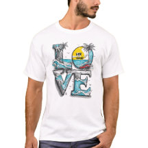 Life Is Good Love Beach | Tropical Ocean Waves