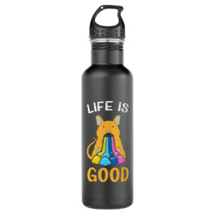 Life Is Good Mouse Stainless Steel Water Bottle