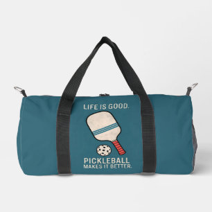 Life Is Good Pickleball Makes It Better Wall Art Duffle Bag