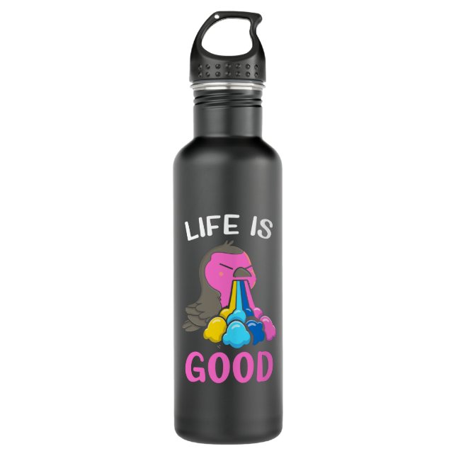 Life Is Good Stainless Steel Water Bottle (Front)