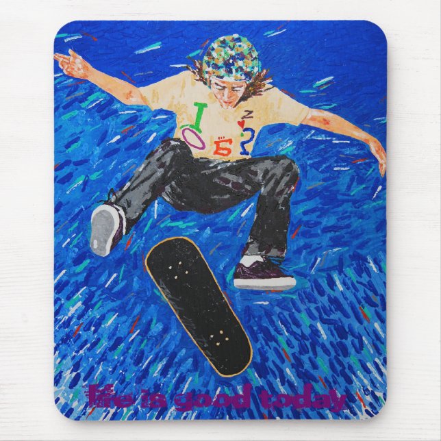 life is good today mouse pad (Front)