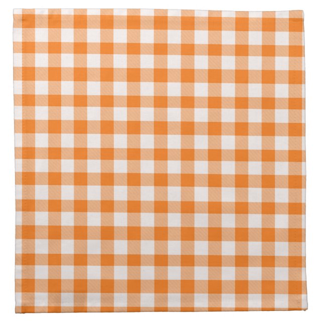 Life Is Gourd Thanksgiving Gingham Cloth Napkins (Front)