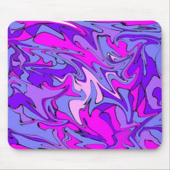 Life Is Groovy  Man! Cool Retro Funky Line Mouse Pad by vintagecreations at Zazzle
