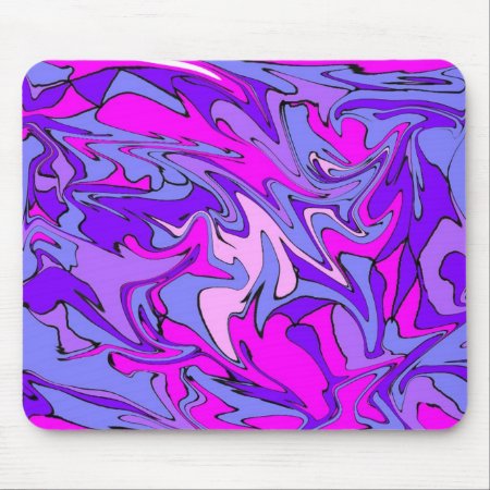 Life Is Groovy, Man! Cool Retro Funky Line Mouse Pad
