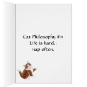 Life is Hard Cat Card (Inside (Right))