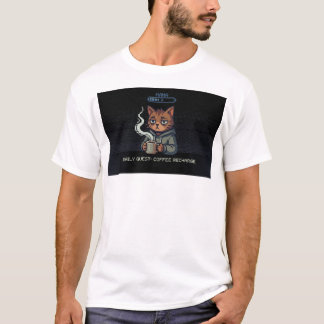 Life Is Hard Mode – Mana Restored Pixel Cat T-Shirt