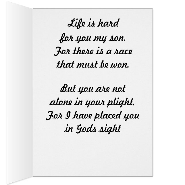 LIFE IS HARD SON card (Inside (Right))
