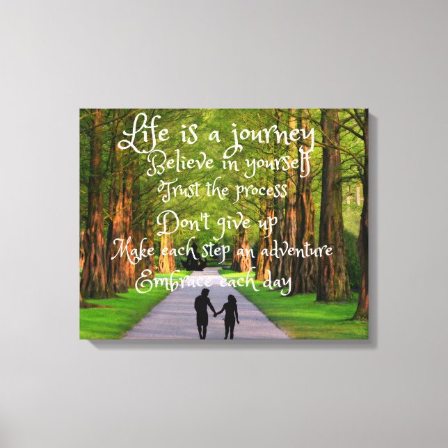 Life is Journey Canvas Print (Front)
