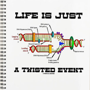 Life Is Just A Twisted Event DNA Replication Humor Planner