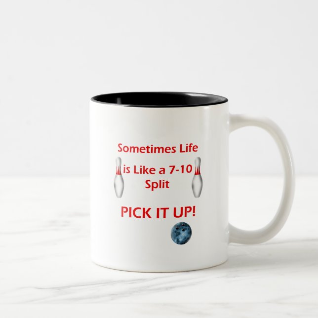 Life is Like a 7 - 10 Split Two-Tone Coffee Mug (Right)