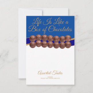 Life Is Like a Box of Chocolates Note Card