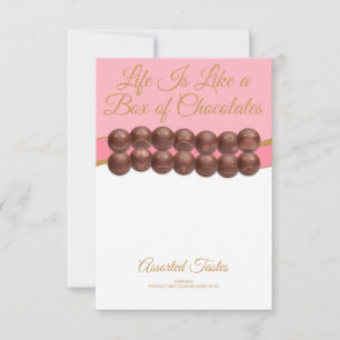 Life Is Like a Box of Chocolates Note Card