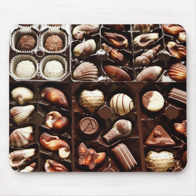 Life is like a box of chocolates sweet dessert mouse pad (Front)