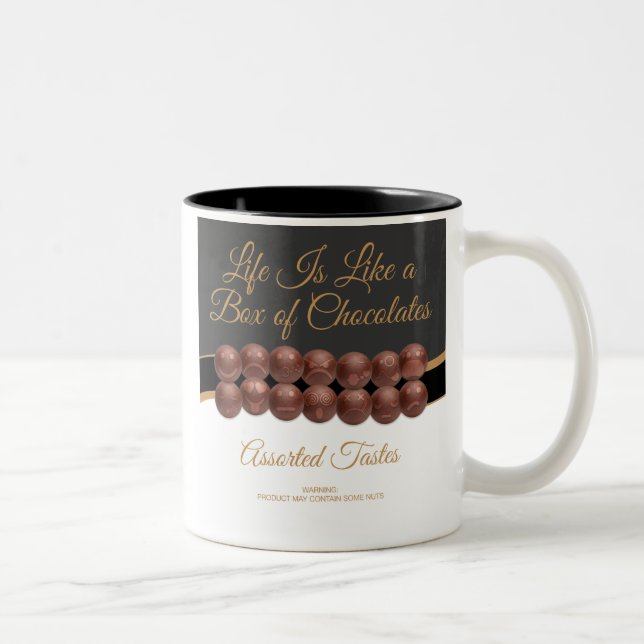 Life Is Like a Box of Chocolates Two-Tone Coffee Mug (Right)