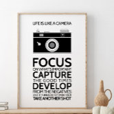 Life is Like a Camera Inspirational Poster