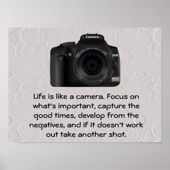 Life is like a camera. poster (Front)