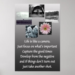 Life is like a Camera Poster