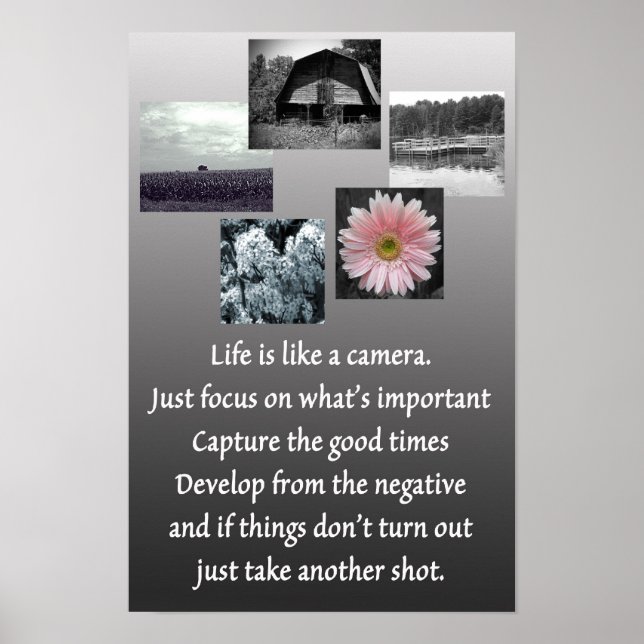 Life is like a Camera Poster (Front)