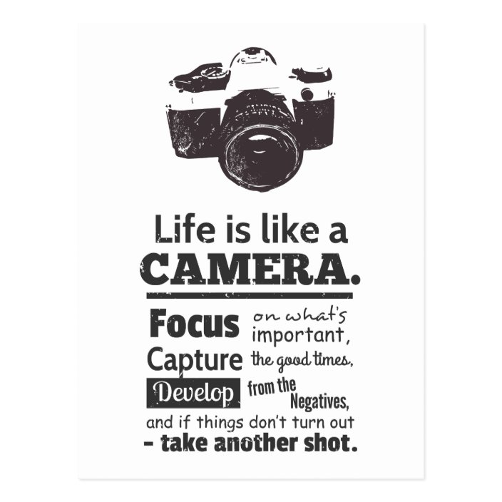 life is like a camera t shirt