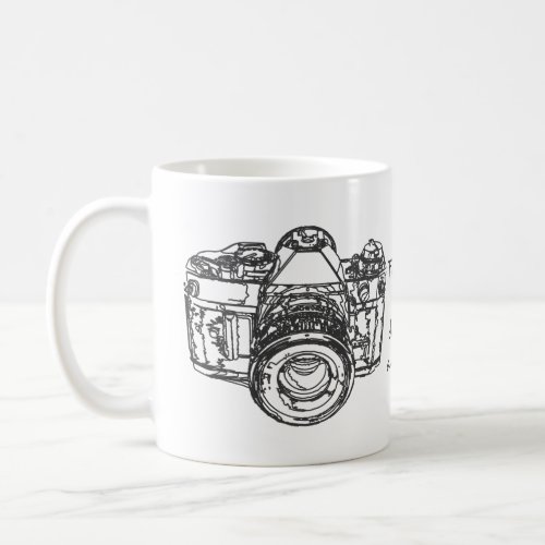 Life is like a camera quote coffee mug