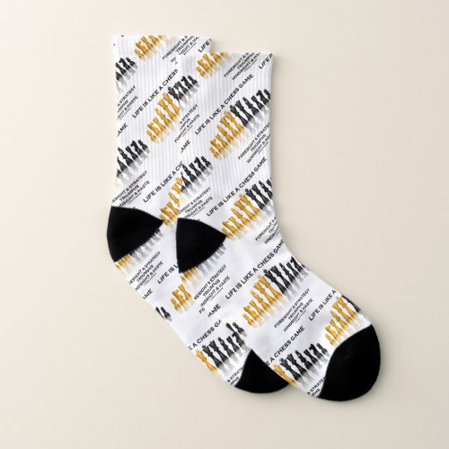 Life Is Like A Chess Game Foresight Strategy Haste Socks