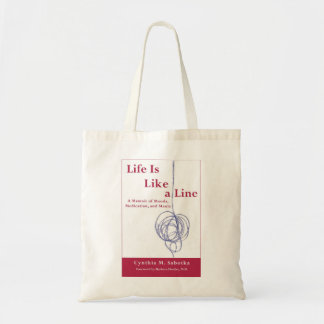 Life Is Like a Line Authentic Bipolar Book Tote