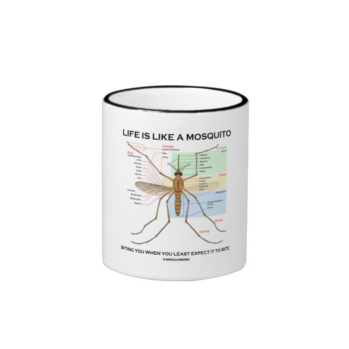 Life Is Like A Mosquito Biting You When You Least Coffee Mugs