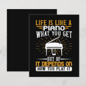 Life Is Like A Piano (Front/Back)
