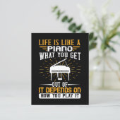 Life Is Like A Piano (Standing Front)