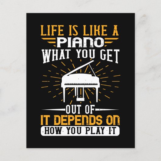 Life Is Like A Piano (Front)