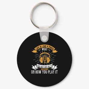 Life Is Like A Piano Keychain